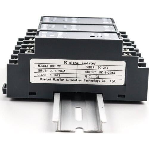 Dc 24V 1 In 1 Out Ac Current Signal Isolator Transmitter 4- 20Ma Plc Input Signal Conditioner