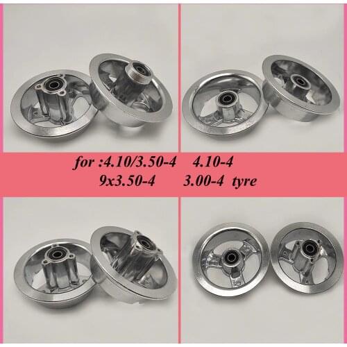 4.10/3.50-4 4.00-4 3.00-4 Aluminum Alloy Wheel Rims Hub for MIni Motorcycle Electric Scooter Gas Scooter ATV