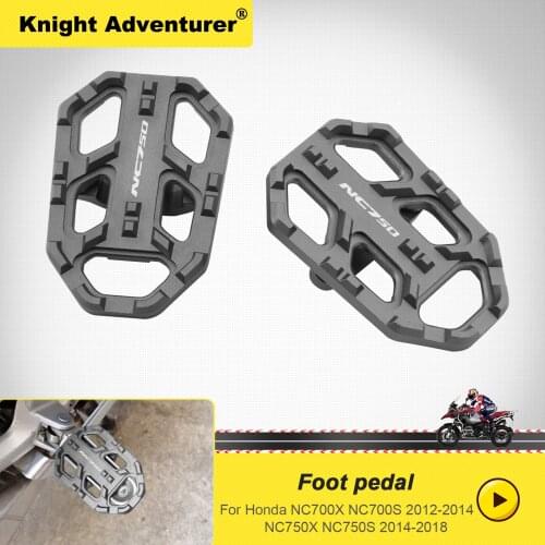 For Honda NC700 NC700S/X 2012-2014 NC750 NC750 S/X 2014-2018 CNC Aluminum Motorbike Foot Pegs Footpegs Footrests