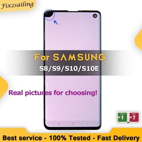 Dead pixel screen with dots/red mark For Samsung Galaxy S8/S8plus/S9/S9plus/S10/S10plus/S10E 100% All Tested And Real Pictures