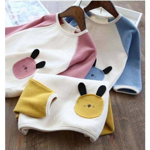 Girls boys long sleeve T-shirt spring autumn cartoon baby kids boys girls long sleeve casual sweater loose bottomed tops P4 256