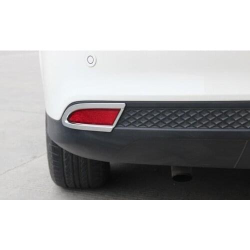 Chrome Rear Fog Light lamp cover Trims For Ford Focus 4dr Hatchback 2012 2013 14