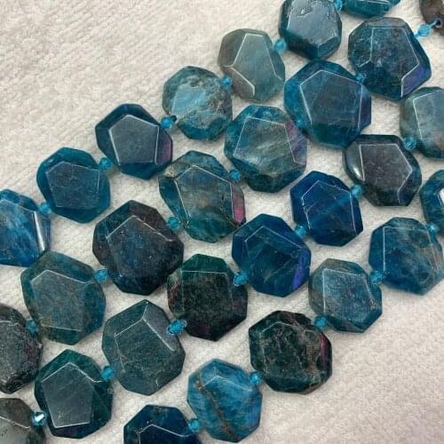 Natural apatite stone beads natural gemstone beads DIY loose beads for jewelry making strand 15" wholesale