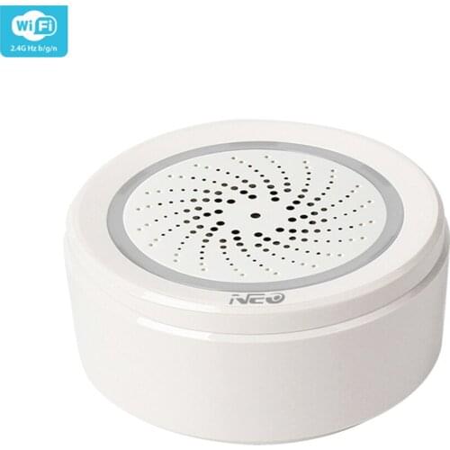 NEO COOLCAM NAS-AB02WT Smart Wifi USB Siren Alarm Sensor with Temperature and Humidity Sensor