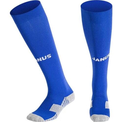 Janus adult sock Thickened towel bottom sweat-absorbent non-slip sports socks Knee-High sock adult primary school football