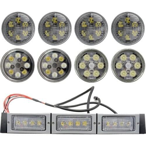 New LED Conversion Work Light Kit 12V/24V For John Deere Tractor 4050 4250 4450