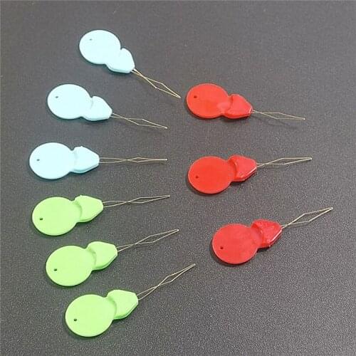 Plastic Threader Cross Stitch Sliver Bow Wire Needles Multicolor Insertion Tools Sewing Machine DIY Craft Accessories