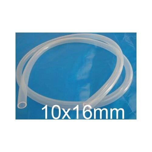 10mm ID 16mm OD 10x16 Transparent Food Grade Medical Use FDA Silicone Rubber Flexible Tube / Hose silicon tubing