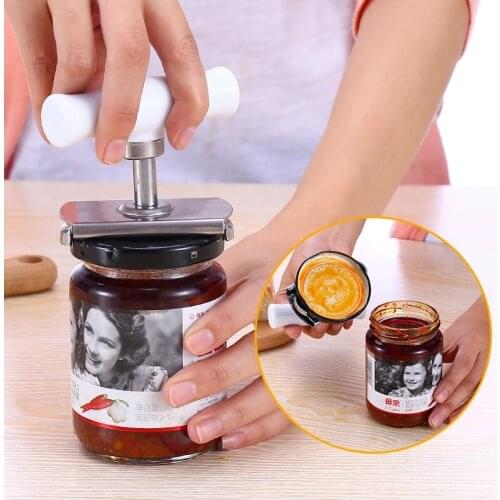 Adjustable Multi-function Bottle Cap Opener Stainless Steel Lids Off Jar Opener Labor-saving Screw Can Opener for Kitchen Gadget