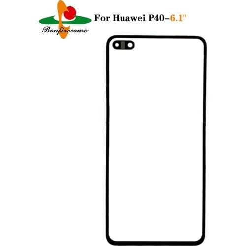10Pcs\lot 'Touch Screen For Huawei P40 ANA-LNX9 ANA-LX4 ANA-NX9 Front Touch Panel LCD Display Outer Glass Lens Replacement