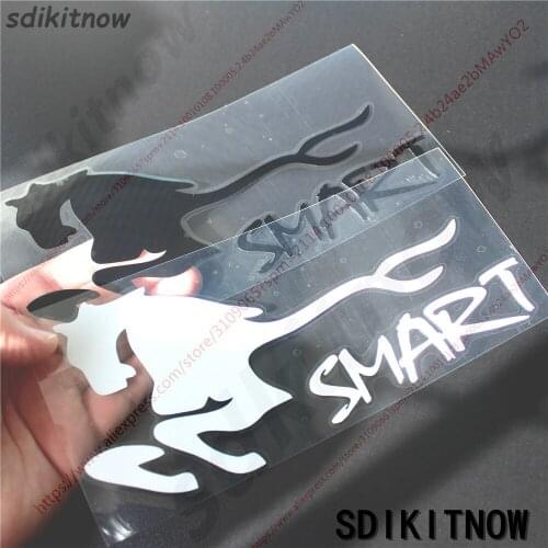 Horse Running Sports Sticker Racing Windows Door Body Decal Car Styling For Benz Smart Logo FORTWO FORSPEED FORFOUR ROADSTER