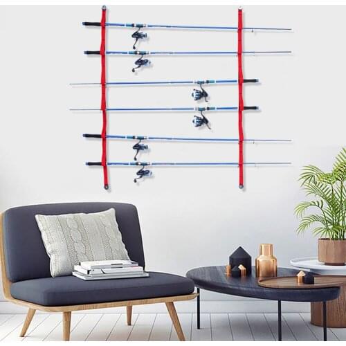 Fishing Pole Stand Display Wall Mount Holder Bracket Fishing Pole Display Stand Fishing Rod Storage Rack Mounted