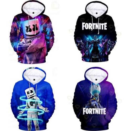 Battle Royale Spring Autumn Hot Sale Fortnite Sweatshirt 3D Digital Printing Hoodie Men and Womens Fashion Streetwear Hoody