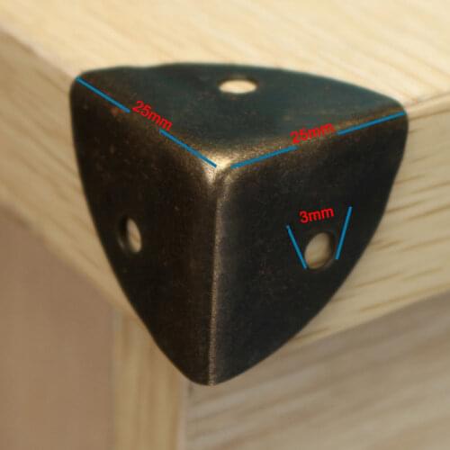 25MM side corners trilateral antique wooden decorative gift wrap angle iron purses wooden four corners code CP205