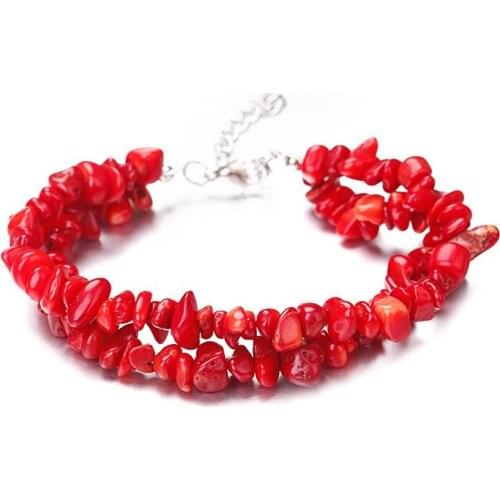 Natural stones wrap bracelet for women, handmade fashion colored beaded bangle jewelry, bohemian stones jewelry for lady