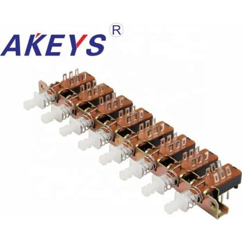 1PC PBS-22H18-15-8 6pins 8- wire Straight key switch ovens rotary switch