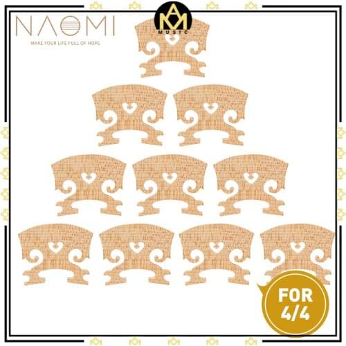 10pcs 4/4 Classical Standard Maple Wood Violin Bridge Acoustic Or Electric Violin Fiddle Bridge