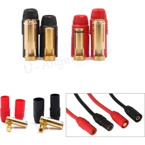 Amass AS150 Connector plugs Anti-Spark Gold Bullet 7mm Connector Male Female Bullet Connectors Plugs for RC battery