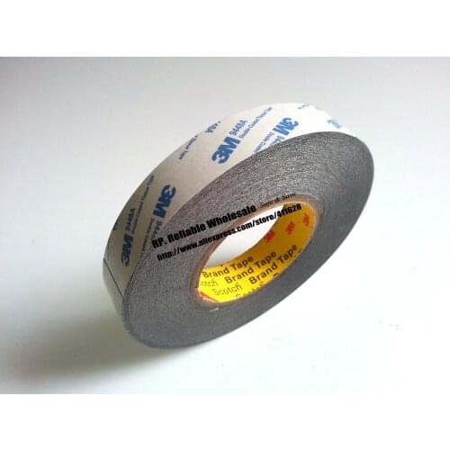 20mm or 21mm/22mm wide)*50M, Original 3M 9448 Double Sided Black Adhesive Tape for Nameplate Bond, Phone/Tablet Screen Reapir