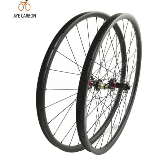29 inch boost MTB carbon wheels 36mm wide 28mm deep with boost novatec hub for AM mountain bicycle carbon fiber wheelset 29 inch