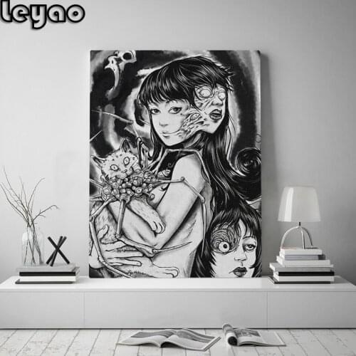 5D Square/Round Diamond Embroidery japan anime Patterns Diamond Mosaic sale DIY Diamond Painting Spider Ghost Noodle girl
