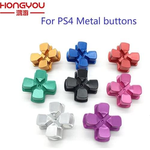 60PCS Metal Material Dpad Button Aluminum Direction Button For Sony PS4 Dualshock 4 Controller Buttons