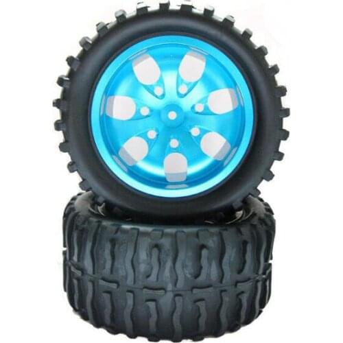 Free Shipping 2PCS 1/10 RC Monster Truck Tires Tire For HSP 94111/94108/94188 HPI FS NANDA KYOSHO Heng Long RC Monster Car