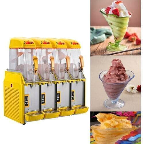 Free Shipping Four Cylinder Ice And Snow Mud Machine The Most Popular Cold Drink Machine Snow Mud Machine