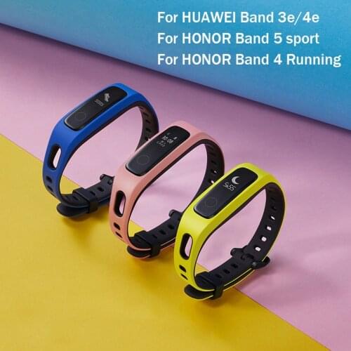 Bracelet For HUAWEI Band 3e 4e Strap HONOR Band 4 Running Sports band For HONOR Band 5 sport replacement wristband strap