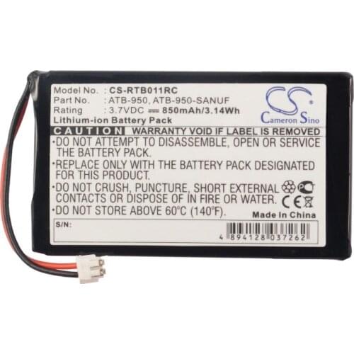 Cameron sino for RTI T1 T1B T2 T2+ TheaterTouch 40-210154-17 ATB-950 ATB-950-SANUF battery