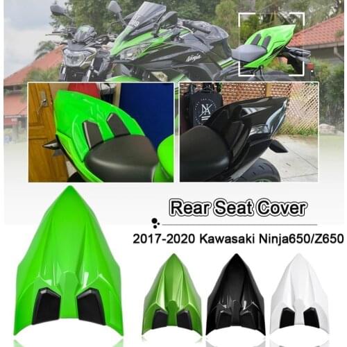 Motorcycle Rear Passenger Seat Cover For 2017 2018 2019 2020 Kawasaki Ninja650 Z650 Seat Cowl Hump Faring Ninja 650 EX650 Parts