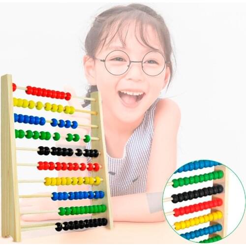 Child Wooden Abacus Toys Early Math Educational Learning Toy Calculat Bead Counting Intelligence Development Kid Montessori Toy