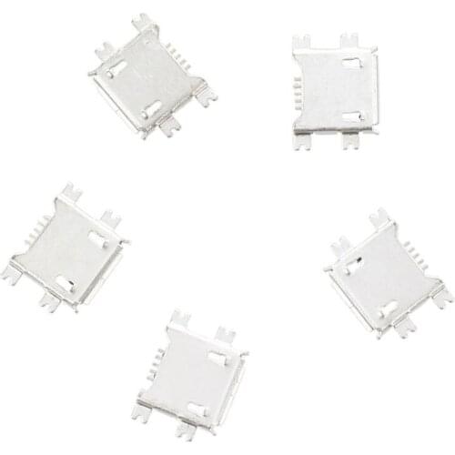 5 Pcs mini USB Type B Female Socket 180 Degree 5-Pin SMD SMT Jack C