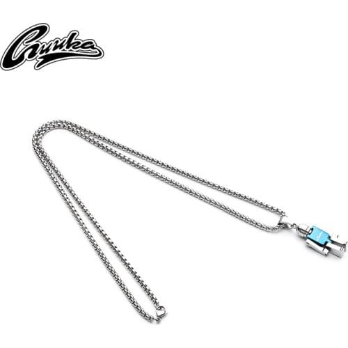 Guka fashion brand colorful spaceman Necklace Design by Zhou jiuliang