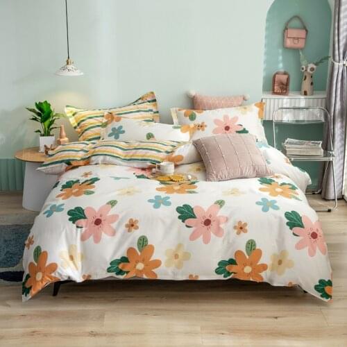 Cotton Bedding Set Printing Bed Cover Set Twin King Size Duvet Cover Set Bedclothes Set 3pcs/4pcs