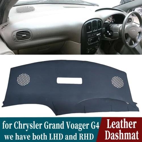PU Leather Dashmat Dashboard Cover Pad Dash Mat Car-Styling accessories for Chrysler Grand Voager G4 dodge Caravan 2001 - 2007