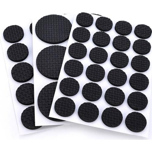 Soft Bumper Chair Fittings Self-adhesive Floor Protector Anti-slip Mat Anti Rub Furniture Leg Pads