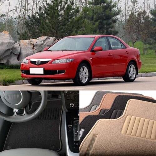 5pcs Premium Auto Fabric Nylon Anti-slip Floor Mats Carpet For Mazda 6
