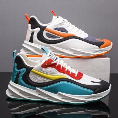 2021 Fall New Mens Fashion Casual Sports Shoes Trend Breathable Running Shoes Flying Woven Breathable Mens Shoes