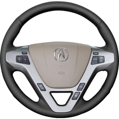Hand Sewing Microfiber leather Car Steering Wheel Cover for Honda Acura MDX 2009-2012 Braid on the steering wheel