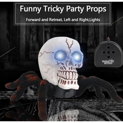 Lighting RC Spider Simulative Tarantula Spider Animal Robot Toy with Eye Flash Cute Magic Jokes Toy Walking Glowing Boy Game Toy