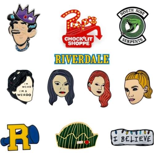 Riverdale Brooch Enamel Pin Cartoon Jewelry Badges Brooches for Women Men Lapel Pin Jackets Backpack Decorations pin Gift