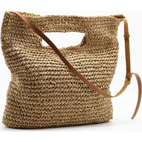 Hand-held Shoulder Bags Women Straw Bag Female Leisure Holiday Handbag