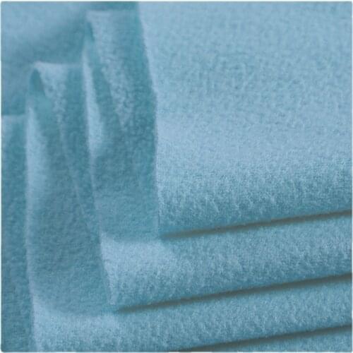 Width 62'' Solid Soft Comfortable Thickened Polar Fleece Fabric By The Half Yard For Doll Coat Shawl Material