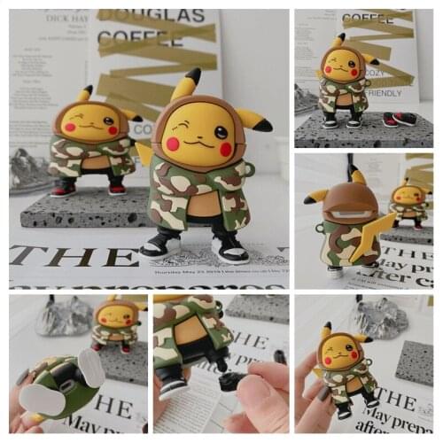 Anime Pokemon Pikachu Silicone Earphone Protective Case for AirPods 1 2 3 Pro Creativity Case sticker Bluetooth Case Accessories