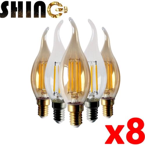 6pcs/Lot! C35T Retro Edison Filament Bulb 4W E14 Mix and Match Bombillas 220V-240V Vintage Lamp 2700K 4000K Home Decoration