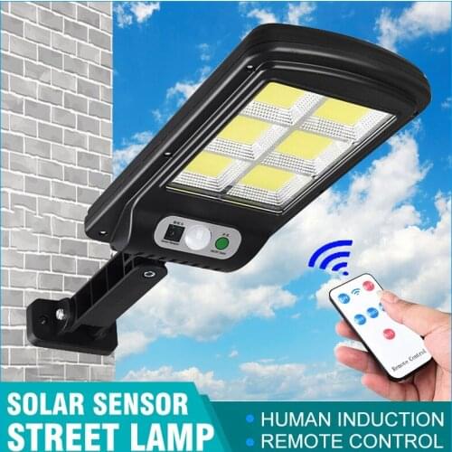 Led Solar Lights Outdoor Solar Street Lamp 100/120/128 COB Waterproof Motion Sensor Security Lighting for Garden Patio Path Yard