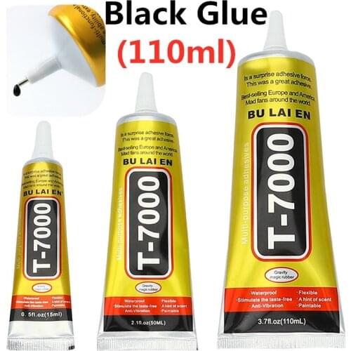 T7000 110ml Glues Multipurpose Adhesives Super Glues Black Liquid Epoxy Glues For DIY Crafts Glass Phone Case Metal Fabric