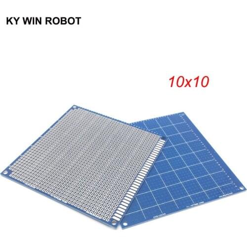 1pcs 10x10cm 100x100 mm Blue Single Side Prototype PCB Universal Printed Circuit Board Protoboard For Arduino