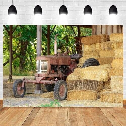 Yeele Photocall Autumn Backdrop Farm Haystack Tractor Baby Portrait Photographic Photography Background Photo Studio Photophone